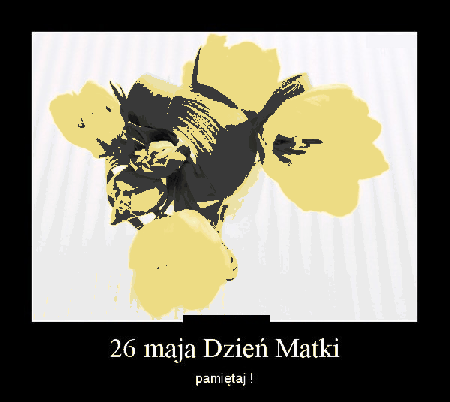 Kartka z kwiatami 26 maja